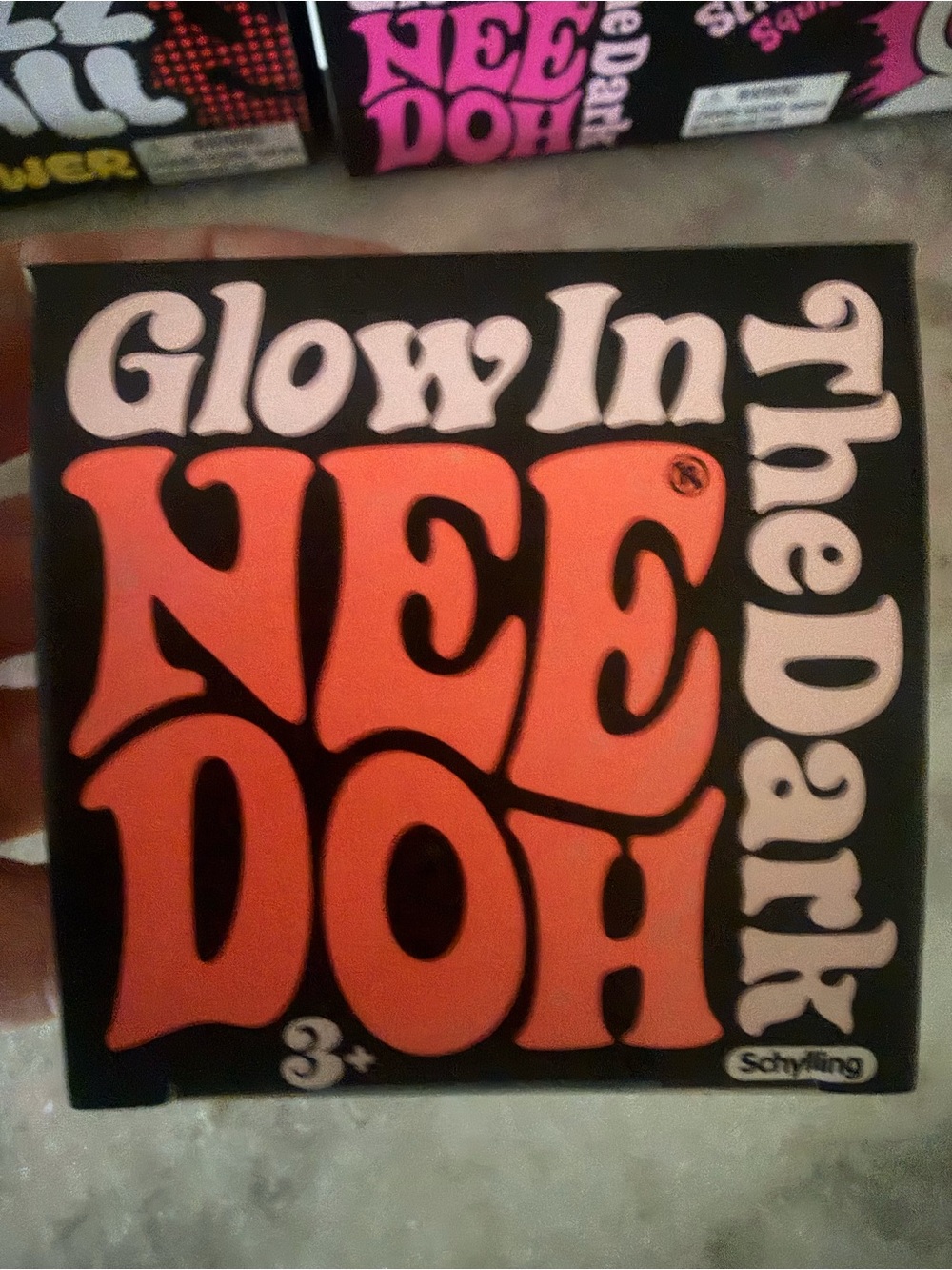 Needoh Glow In The Dark Kids Toy - Orange